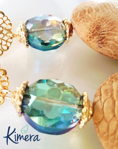 Orecchini Cristalli e Pelle – Luxury Collection