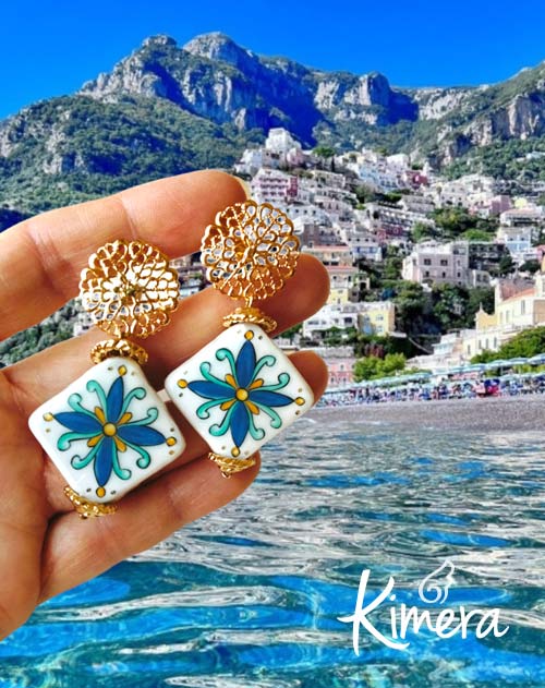 Orecchini Ceramica Costiera Amalfitana – Collezione Mediterranea